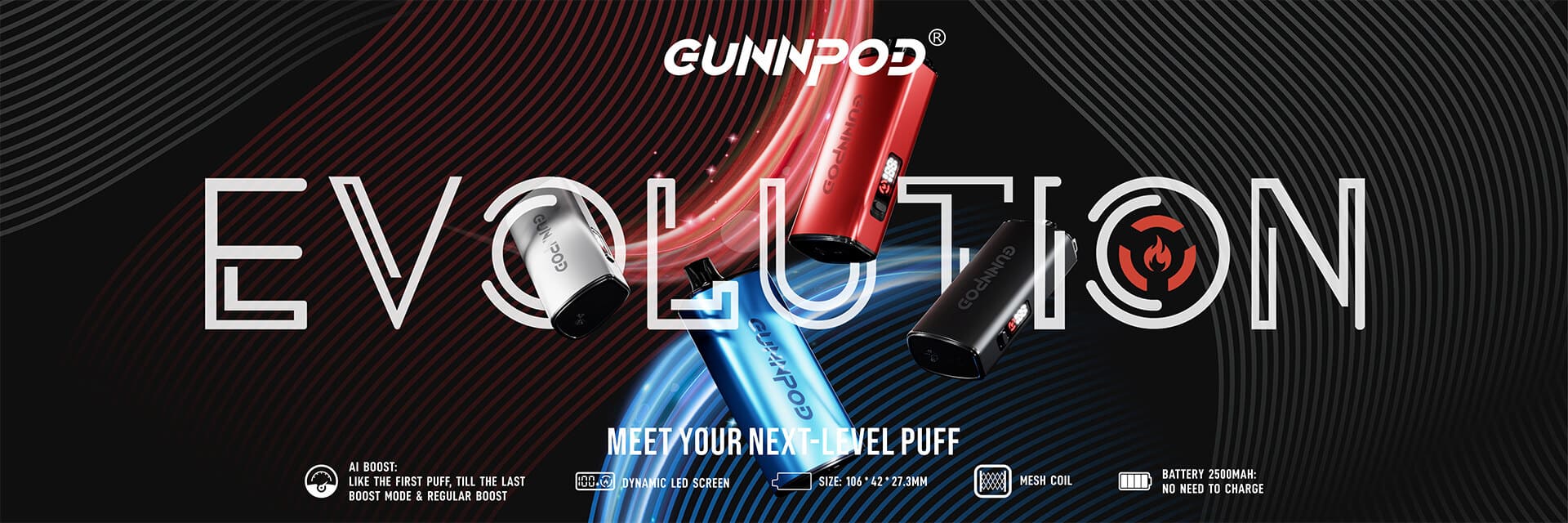 gunnpod evo 15k disposable vape banner
