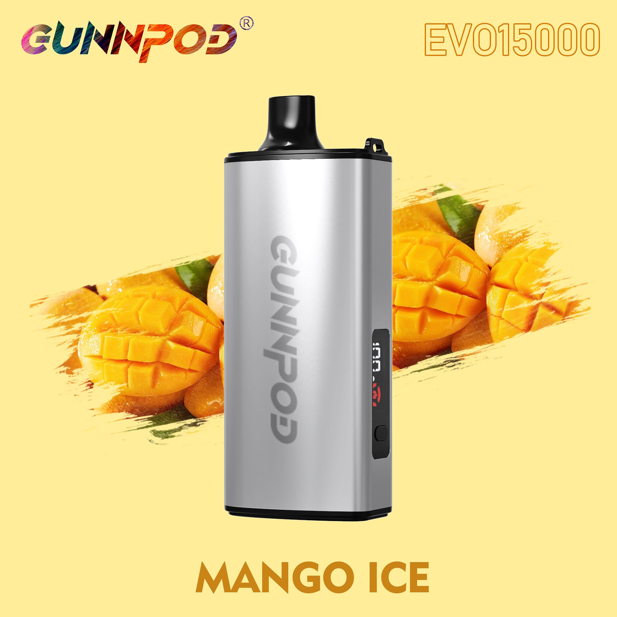 15K Puffs Gunnpod Evo Disposable Vape Mango Ice Flavor