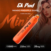 1000 Puffs GK Pod Mini Disposable Vape Mango Pineapple Guava Flavor