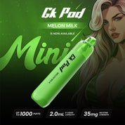 1000 Puffs GK Pod Mini Disposable Vape Melon Milk Flavor